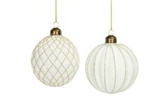 Snøhvite Glasskuler 4pk